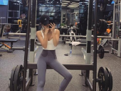 小姐姐短发健身照片,展现活力与自信